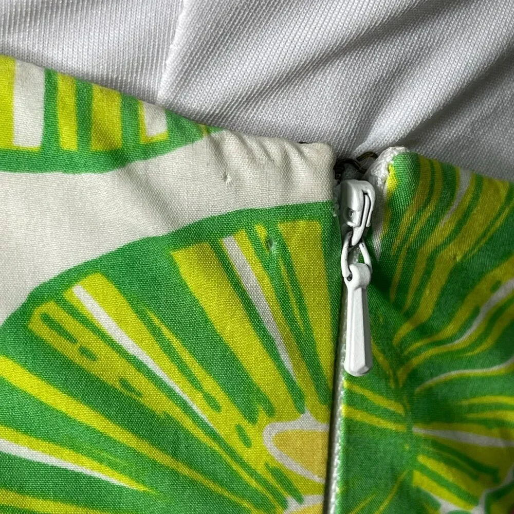 Lilly Pulitzer Franco Strapless Dress Hip Hop Hooray Frog Lily Pad Green Sz 0 - Picture 5 of 12